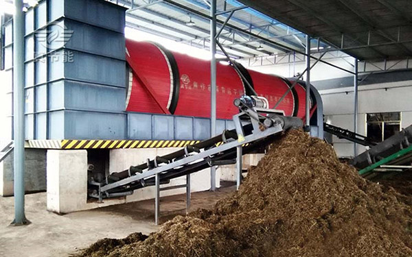 中藥渣烘干機運行中 中藥渣烘干機運行中